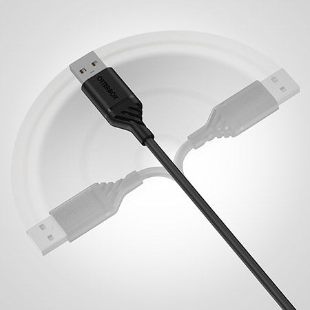 OtterBox 3-in-1 USBA-Micro/Lightning/USB-C Cable - Black [V] - سلك شحن - 3 في 1 - اوتربوكس - كفالة 5 سنين