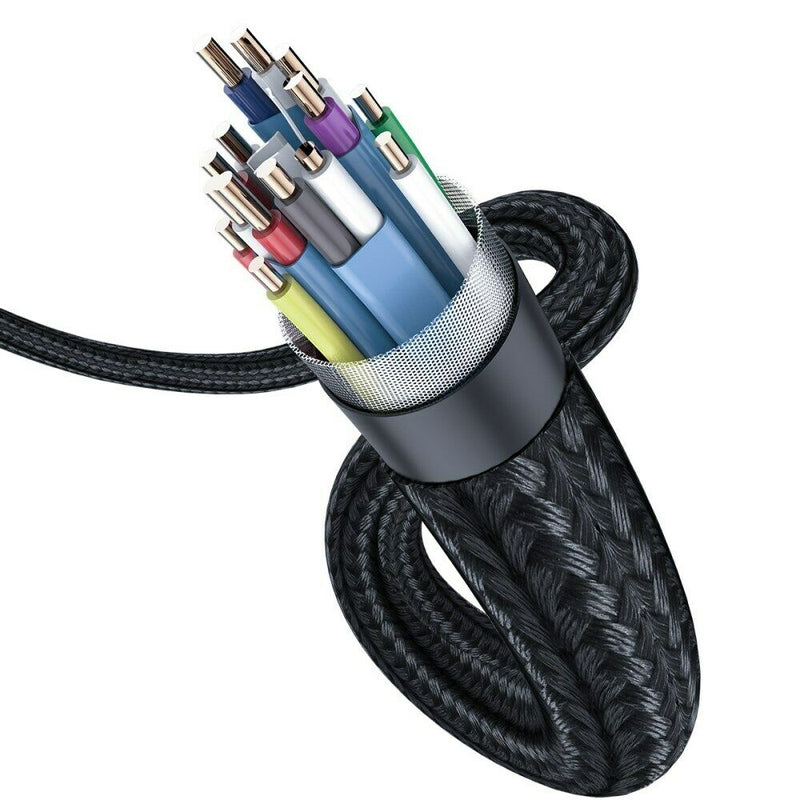 Baseus HDMI Cable 4K HD - كيبل تلفزيون - متوفر بطول 1 متر\2\3\5\8 متر