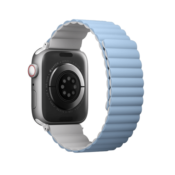 Uniq Revix Reversible Strap for Apple Watch - Arctic White / Blue - سير ساعة ابل - لونين